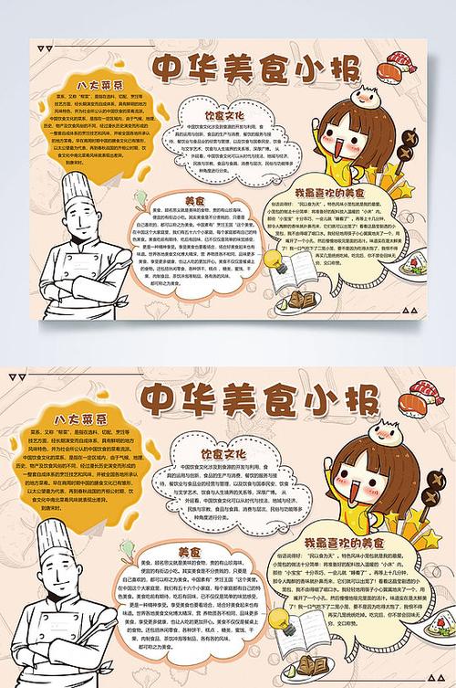 美食的word背景图